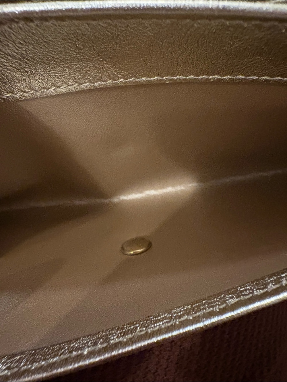 Cartier Metallic Gold Evening Clutch Wallet with Bar Clasp - Picture 7 of 16